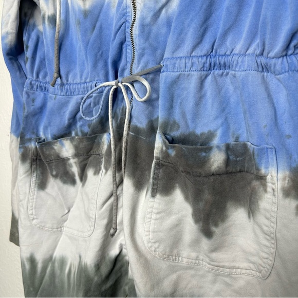 Coin 1804 Tie Dye Robe Swimsuit Coverup Cover Up Long Hoodie Zipper Zip up - Picture 4 of 12